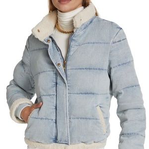 Generation Love Denim & Fur Jacket Coat